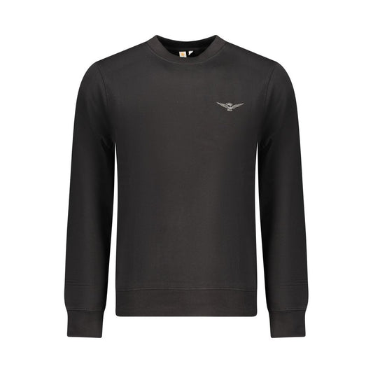 Sweatshirt by Accademia Militare for men in cotton polyester black features an enviable silhouette, showcasing a premium and refined crew neckline for a truly enviable finish.