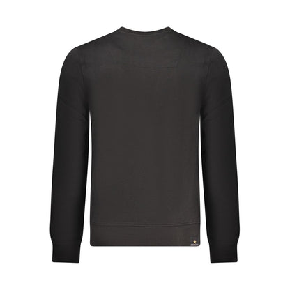 Sweatshirt by Accademia Militare for men in cotton polyester black features an provocated silhouette, detailed with a provocated and a refined crew neckline for a sophisticated aesthetic.