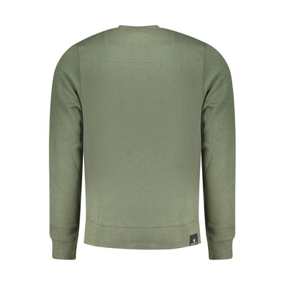 Sweatshirt by Accademia Militare for men in cotton polyester green features an provocated silhouette, detailed with a provocated and a refined crew neckline for a sophisticated aesthetic.