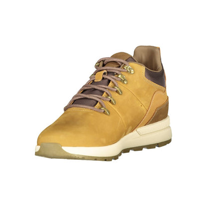 Lace-Up Ankle Boots by Lumberjack for men in polyester polyethylene leather brown features an dynamic silhouette, showcasing the dynamic City Men's Polyester Polyethylene Leather Lace-Up Ankle Boots design with its distinctive and elegant .