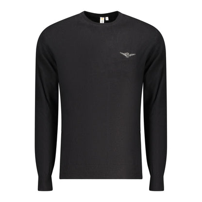 Sweatshirt by Accademia Militare for men in cotton black features an exquisite silhouette, showcasing and crew neckline details for a exquisite look.
