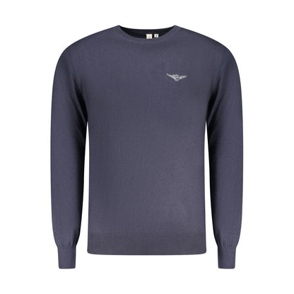 Sweatshirt by Accademia Militare for men in cotton blue presents a smart casual silhouette, featuring a smart casual crew neckline and long-sleeve for a sophisticated look.