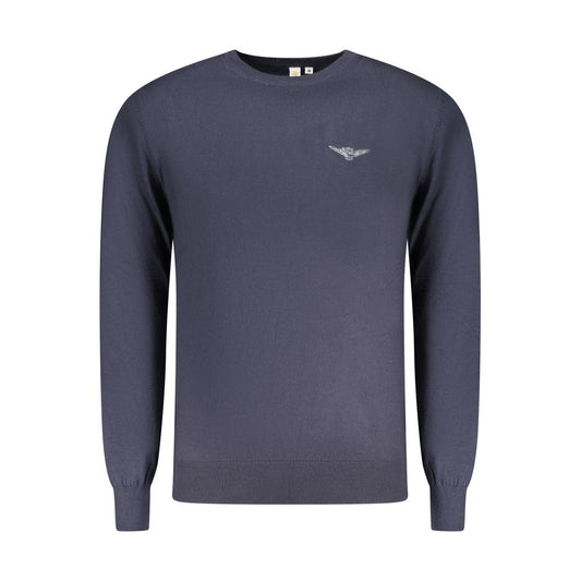 Sweatshirt by Accademia Militare for men in cotton blue presents a smart casual silhouette, featuring a smart casual crew neckline and long-sleeve for a sophisticated look.