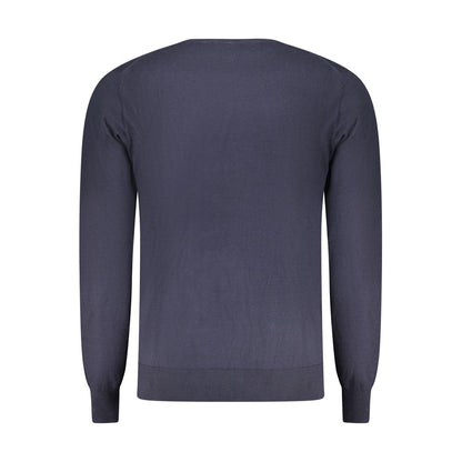 Sweatshirt by Accademia Militare for men in cotton blue features an enviable silhouette, showcasing a premium and refined crew neckline for a truly enviable finish.