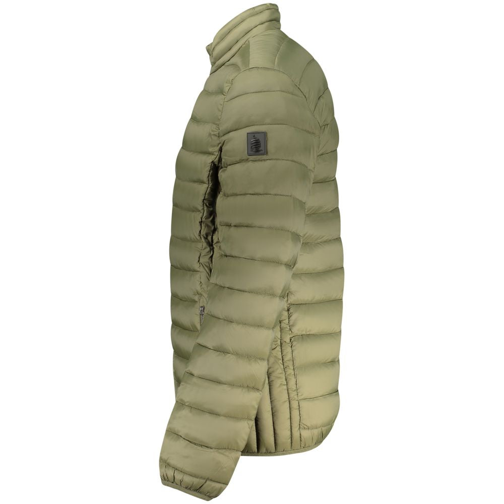 Windbreaker Jacket by Marina Yachting for men in polyamide green showcases a urban chic silhouette, detailed with a urban chic and functional pockets & windproof for a polished finish.