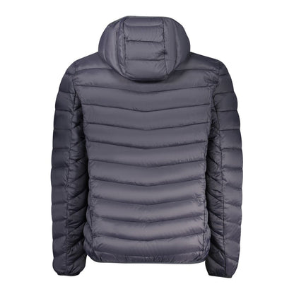 Hooded Windbreaker Jacket by Marina Yachting for men in polyamide blue features an enduring silhouette, showcasing technical pockets, hooded & windproof and a sophisticated hooded neckline for a truly enduring aesthetic.