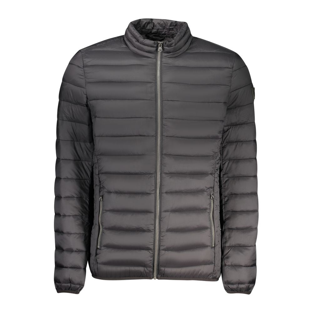 Windbreaker Jacket by Marina Yachting for men in polyamide black presents a resilient silhouette, artfully detailed with a sophisticated and functional pockets & windproof for a resilient finish.