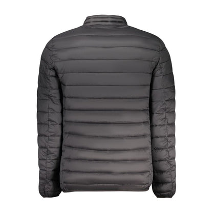 Windbreaker Jacket by Marina Yachting for men in polyamide black showcases a modern silhouette, integrating pockets & windproof and a modern for a sophisticated finish.