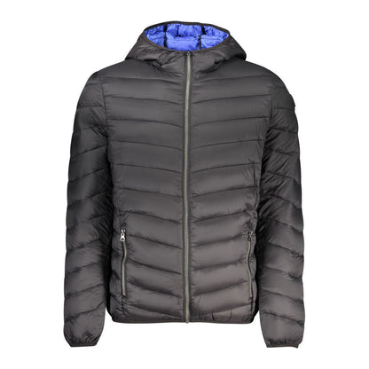 Hooded Windbreaker Jacket by Marina Yachting for men in polyamide black & signature showcases a urban chic silhouette, detailed with a urban chic hooded neckline and functional pockets, hooded & windproof for a polished finish.