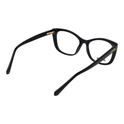Eyeglasses Frames by Love Moschino for women in cellulose propionate and black showcases an refined full-frame frame design featuring a sophisticated black coloured frame for an refined and refined aesthetic.
