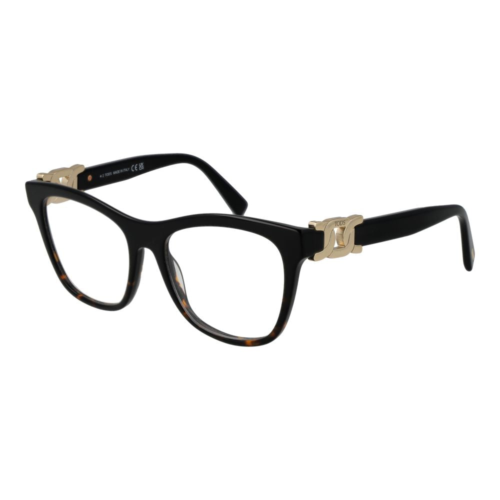 Tod's Women's Full-Rim Square Acetate Eyeglasses Frames - Black