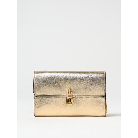 Handbag by Coccinelle for women in leather gold features a ornamental silhouette, showcasing a secure , ample , and ornamental for a sophisticated look.