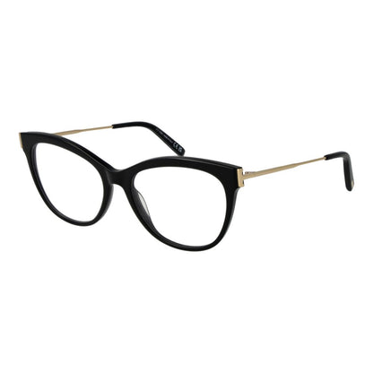 Eyeglasses Frames by Tod's for women in acetate black showcases a refined full-frame frame design with a refined black coloured frame finish for a refined and sophisticated look.