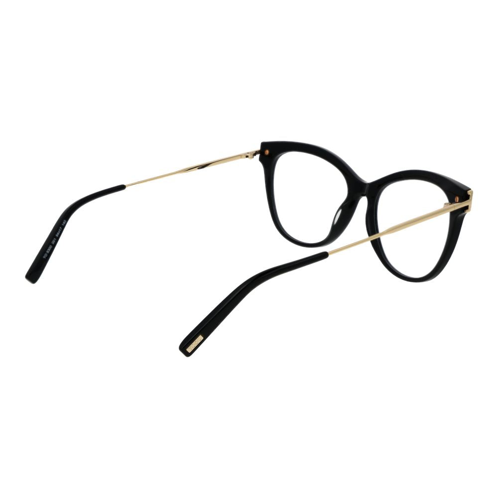 Eyeglasses Frames by Tod's for women in acetate black features an refined silhouette, showcasing the refined black coloured frame and sophisticated full-frame frame design.