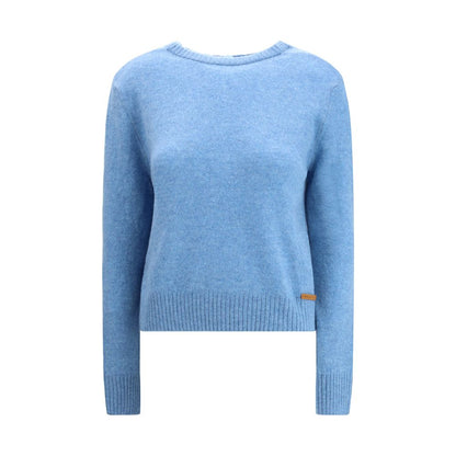 Sweatshirt by Marni for women in cashmere light-blue & signature presents a smart casual silhouette, featuring a smart casual and for a sophisticated look.