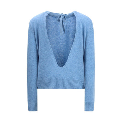 Sweatshirt by Marni for women in cashmere light-blue & signature features a unrivaled silhouette with a refined and unrivaled detailing for a sophisticated look.