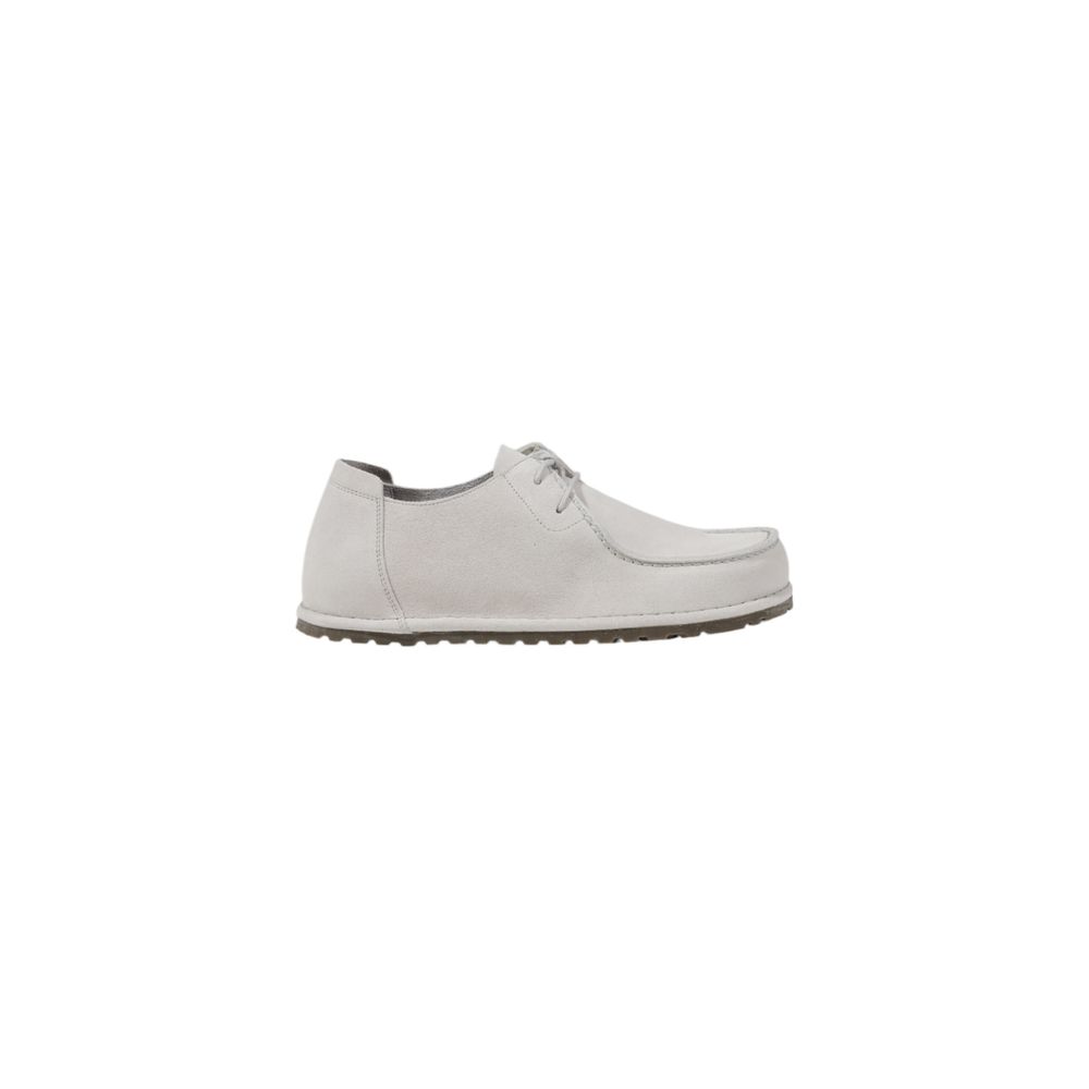 Shoes by Birkenstock for men in leather & rubber white showcases a timeless silhouette from the Men's Leather & Rubber Shoes collection, featuring a timeless and for a timeless finish.