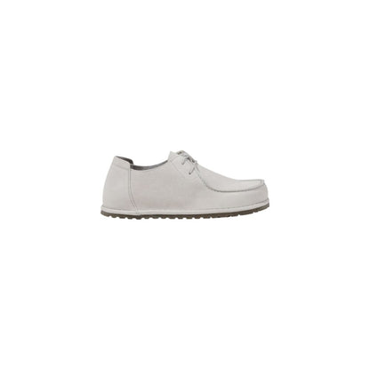 Shoes by Birkenstock for men in leather & rubber white showcases a timeless silhouette from the Men's Leather & Rubber Shoes collection, featuring a timeless and for a timeless finish.