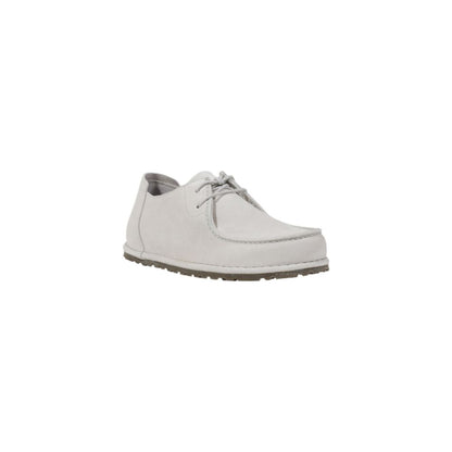 Shoes by Birkenstock for men in leather & rubber white showcases a timeless silhouette as Men's Leather & Rubber Shoes, artfully designed with a timeless and refined for a timeless finish.