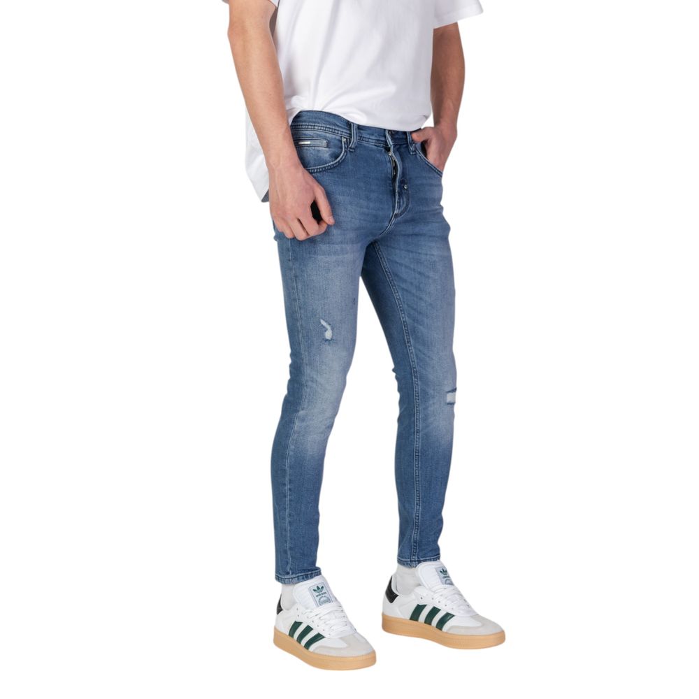 Antony Morato Men's Skinny Cropped Stretch Denim Cotton Jeans - Blue