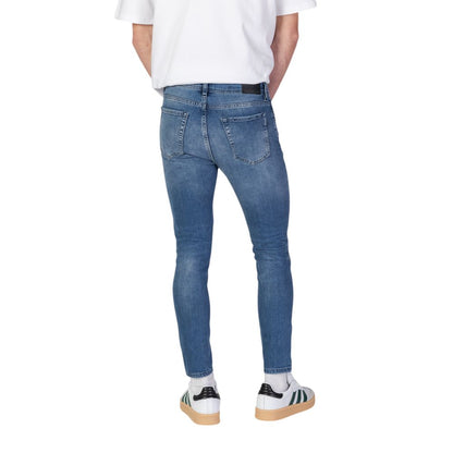 Antony Morato Men's Skinny Cropped Stretch Denim Cotton Jeans - Blue
