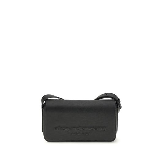 Shoulder Flap Bag by Alexander Wang for women in bos taurus calf leather black & signature features a enviable silhouette, showcasing a secure flap & magnetic, ample , and enviable shoulder-strap for a enviable finish.