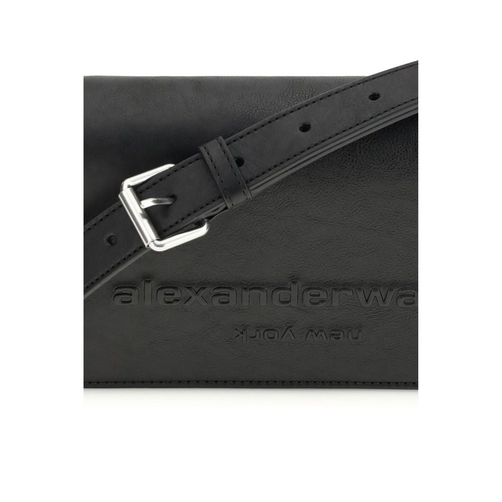 Shoulder Flap Bag by Alexander Wang for women in bos taurus calf leather black & signature features a enviable silhouette, showcasing a secure flap & magnetic, ample , and enviable shoulder-strap for a enviable finish.