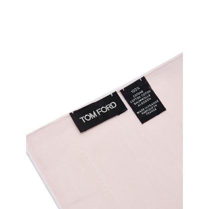 Clutch Handbag by Tom Ford for unisex in cotton pink & white features an sculptural silhouette, showcasing a secure and sculptural with versatile for a sophisticated look.