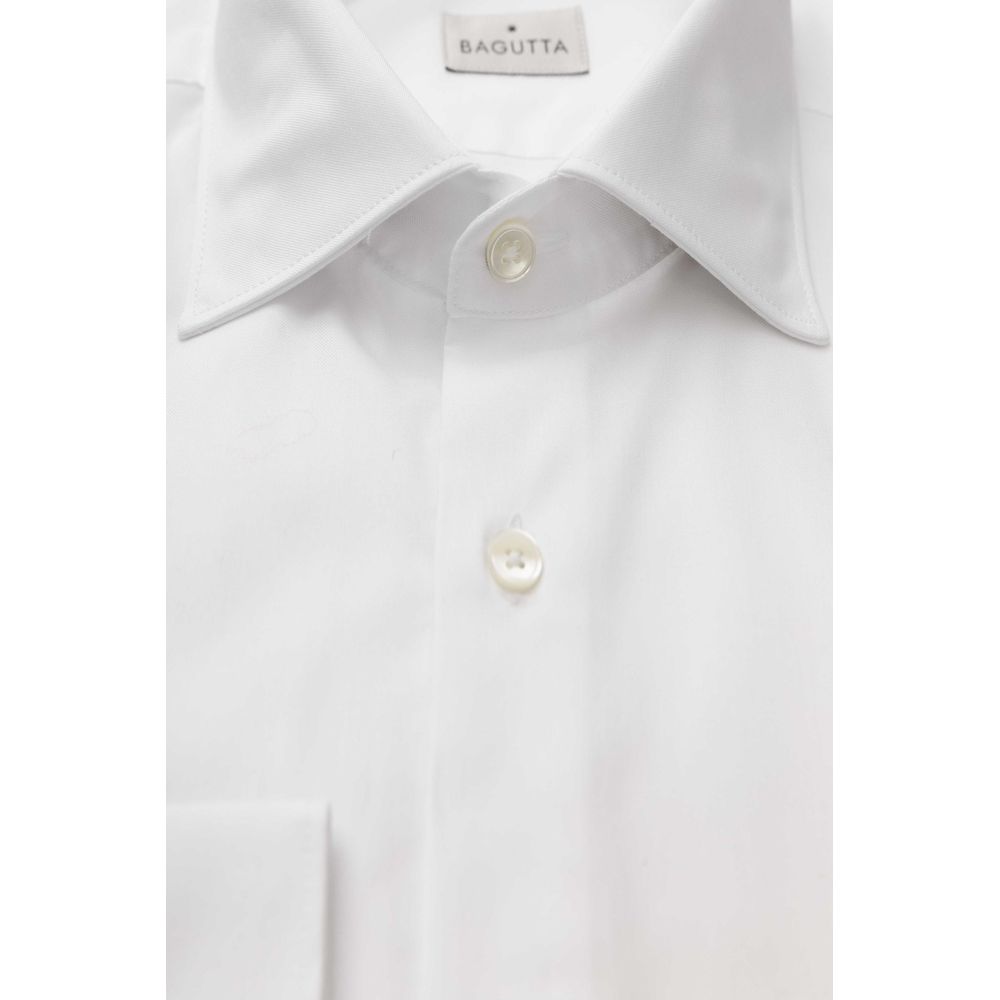 Activewear T-Shirt by Bagutta for men in cotton white & patterned features a versatile silhouette, showcasing a versatile and detailed with high-performance for a premium look.