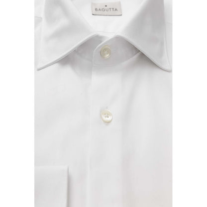 Activewear T-Shirt by Bagutta for men in cotton white & patterned features a versatile silhouette, showcasing a versatile and detailed with high-performance for a premium look.