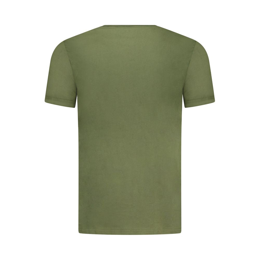 Activewear T-Shirt by Aeronautica Militare for men in stretch cotton green & print features an ergonomic design with , highlighting a ergonomic length and ergonomic for a high-performance look.