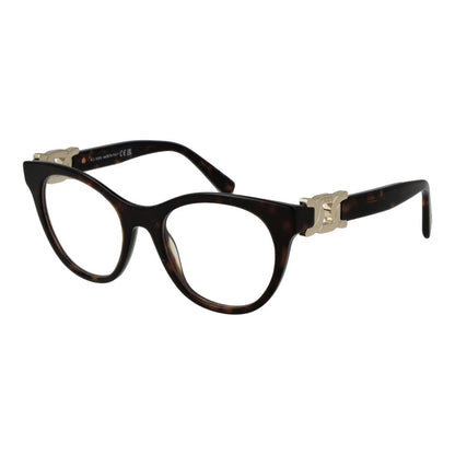 Eyeglasses Frames by Tod's for women in acetate brown features an refined silhouette, showcasing the refined brown coloured frame and sophisticated full-frame frame design.
