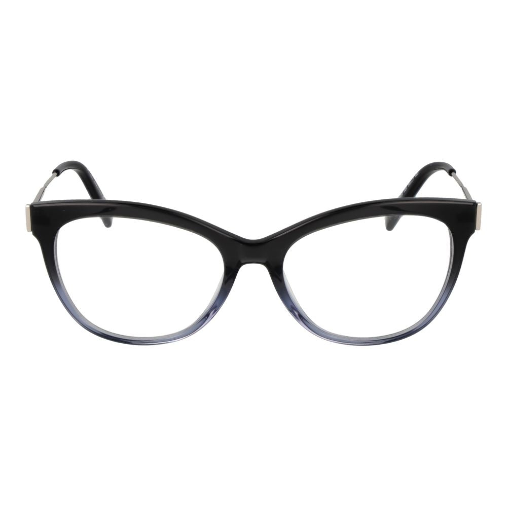 Eyeglasses Frames by Tod's for women in acetate and black showcases a refined silhouette, detailed with a black coloured frame finish and a sophisticated full-frame frame design.