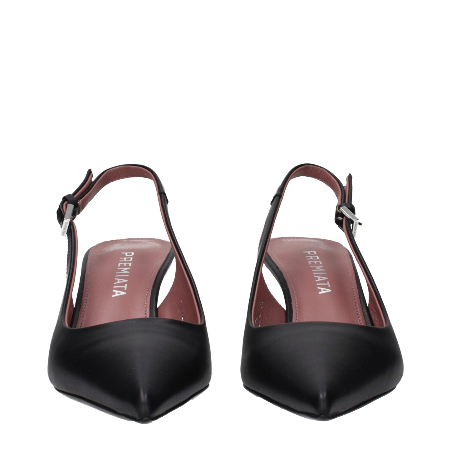 Platform Sandals Pumps Heels by Premiata for women in leather black features an effortlessly chic silhouette from the Women's Leather Platform Sandals Pumps Heels collection, showcasing a platform and effortlessly chic for a effortlessly chic look.