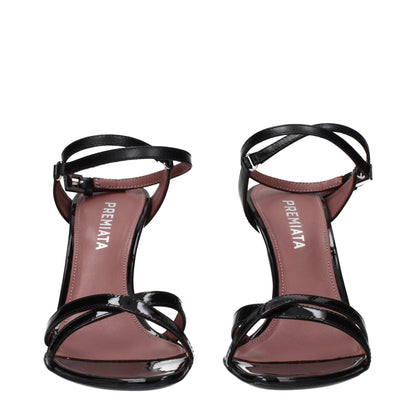 Stiletto Sandals by Premiata for women in patent leather black features an statuesque Women's Patent Leather Stiletto Sandals silhouette with a refined stiletto and elegant .