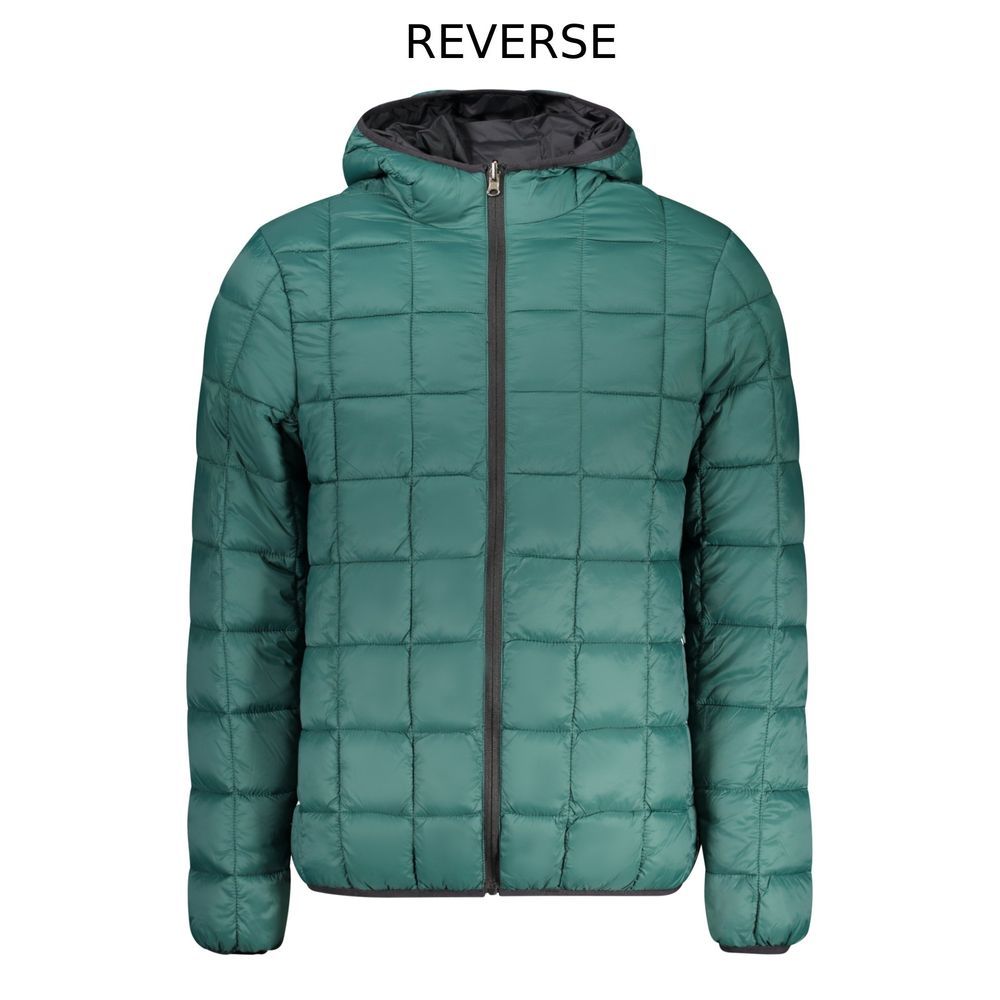 Hooded Windbreaker Jacket by Norway 1963 for men in polyester black features an stylish silhouette, showcasing a sophisticated and performance-driven pockets, hooded & windproof for a premium, stylish look.