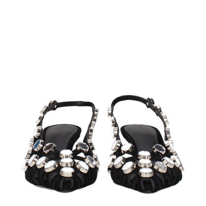 Stiletto Sandals by The Attico for women in suede leather black features an effortlessly chic silhouette from the Women's Suede Leather Stiletto Sandals collection, showcasing a effortlessly chic stiletto and elegant .