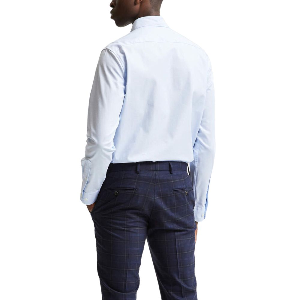 Shirt by Selected for men in cotton blue, featuring a nuanced and nuanced for a sophisticated finish.