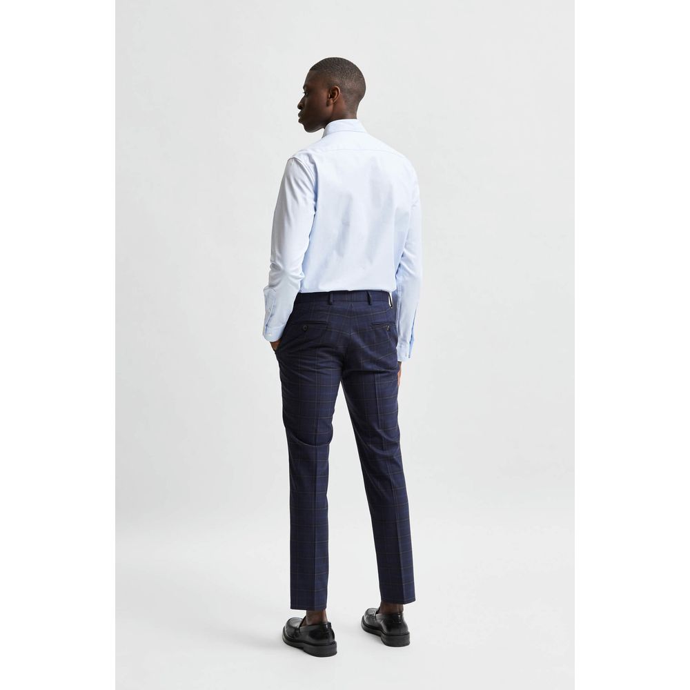 Shirt by Selected for men in cotton blue showcases a sublime silhouette, artfully detailed with a sublime and for a sophisticated, sublime finish.