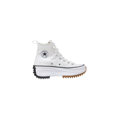 Sneakers by Converse for women in textile fabric white features an opulent silhouette from the Women's Lightweight High-Top Casual Textile Fabric Sneakers collection, showcasing a signature high-top casual style with an opulent finish.