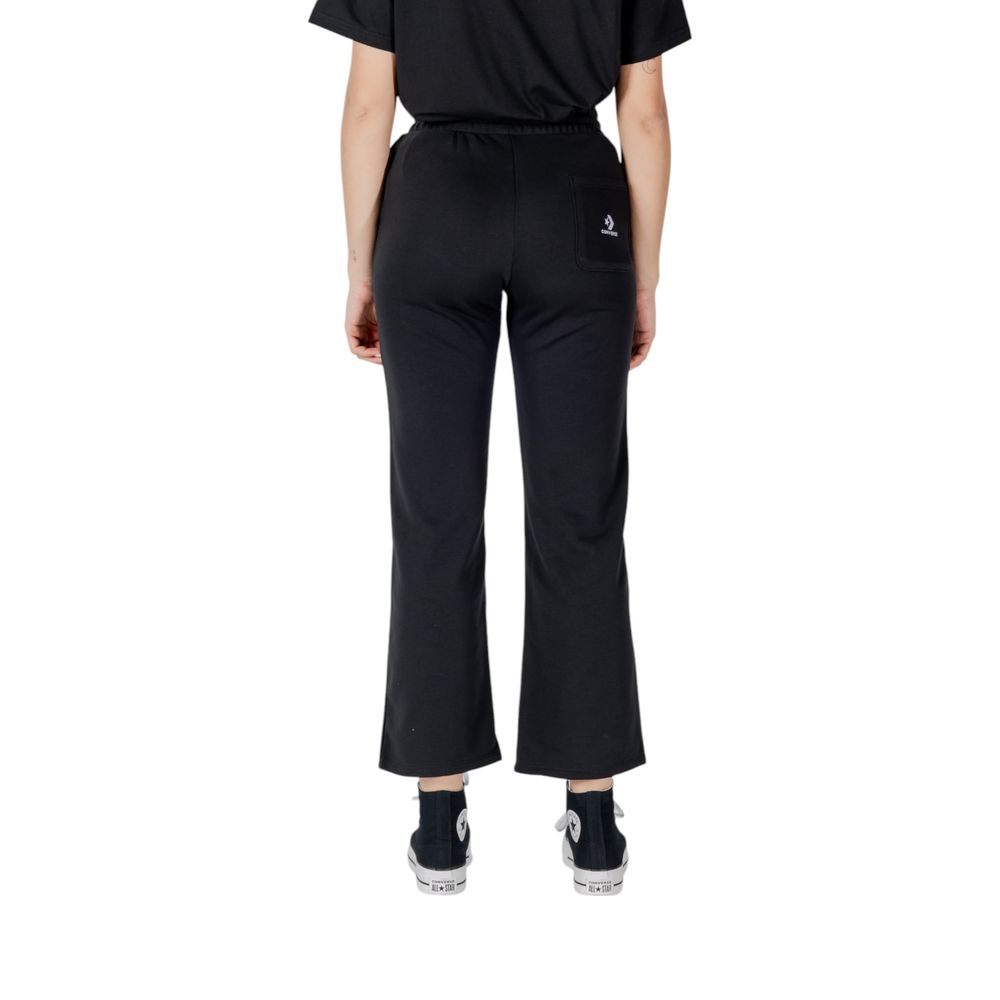 Activewear Jogger Pants by Converse for women in cotton polyester black features an ergonomic and with a ergonomic long, showcasing innovative for a ergonomic look.