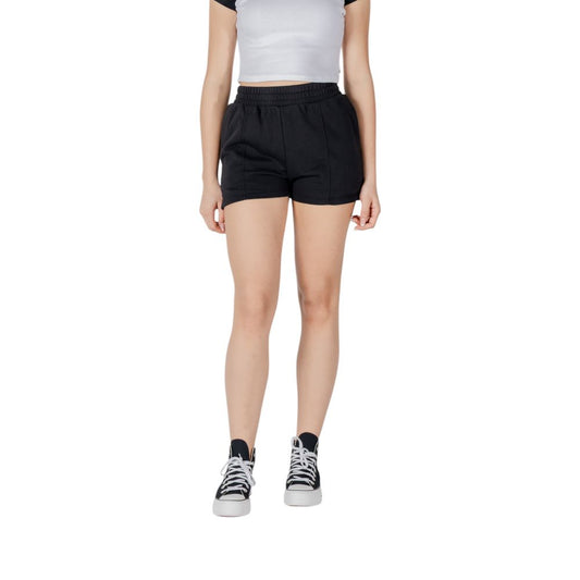 Converse Women's Cotton Polyester Bermuda Shorts - Black