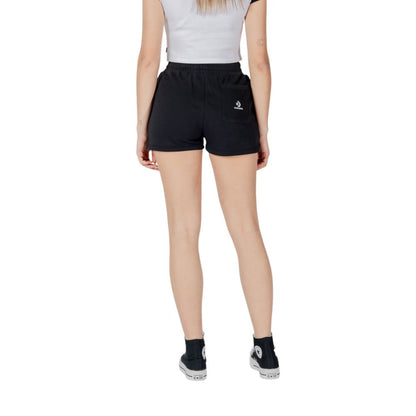 Converse Women's Cotton Polyester Bermuda Shorts - Black
