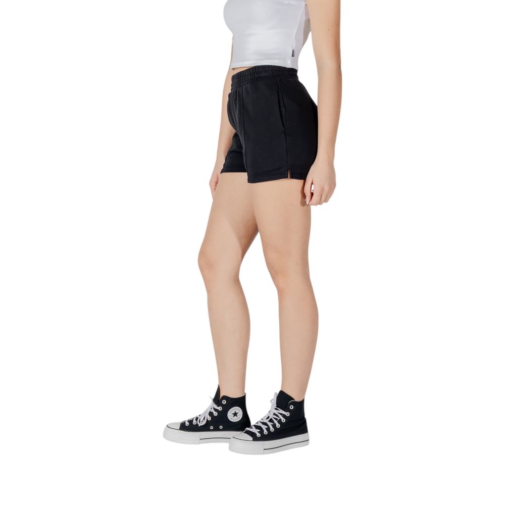 Converse Women's Cotton Polyester Bermuda Shorts - Black