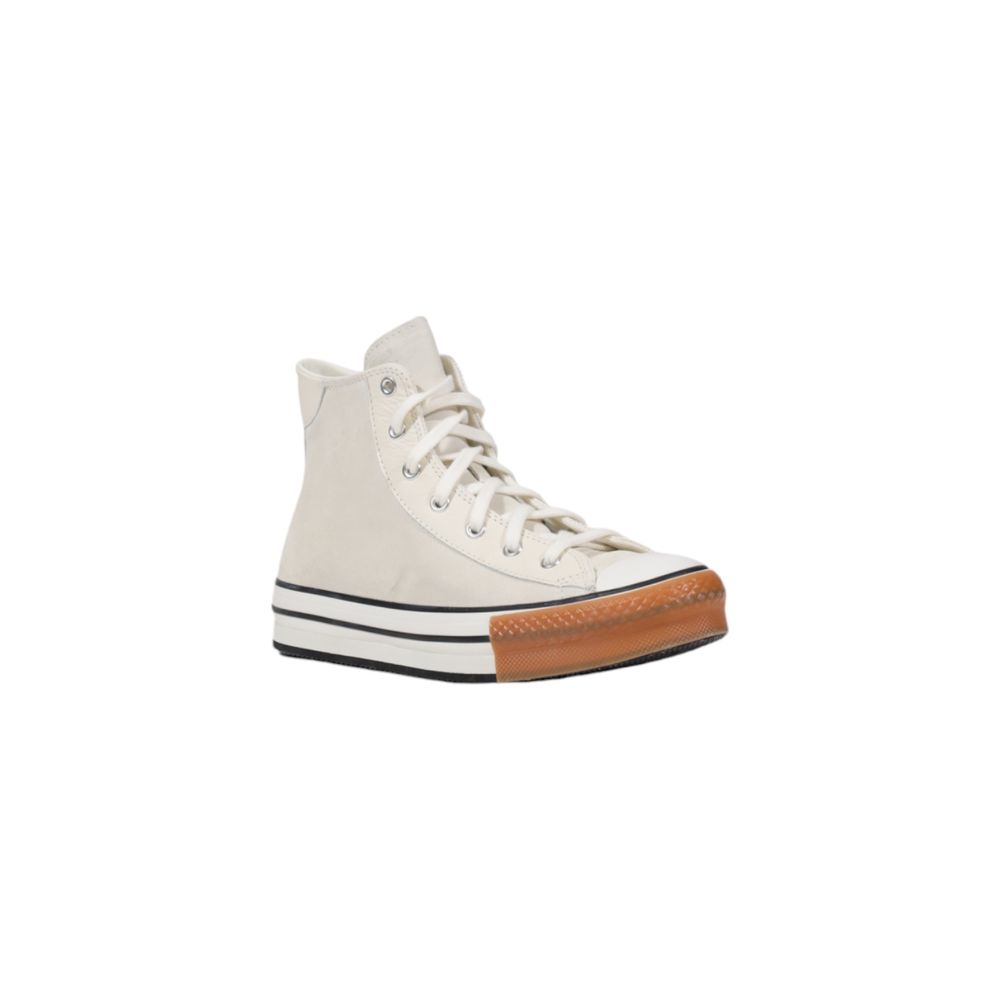 Sneakers by Converse for women in leather cream features a sumptuous design, perfectly showcasing the sumptuous high-top style of this Women's Lightweight High-Top Leather Sneakers.