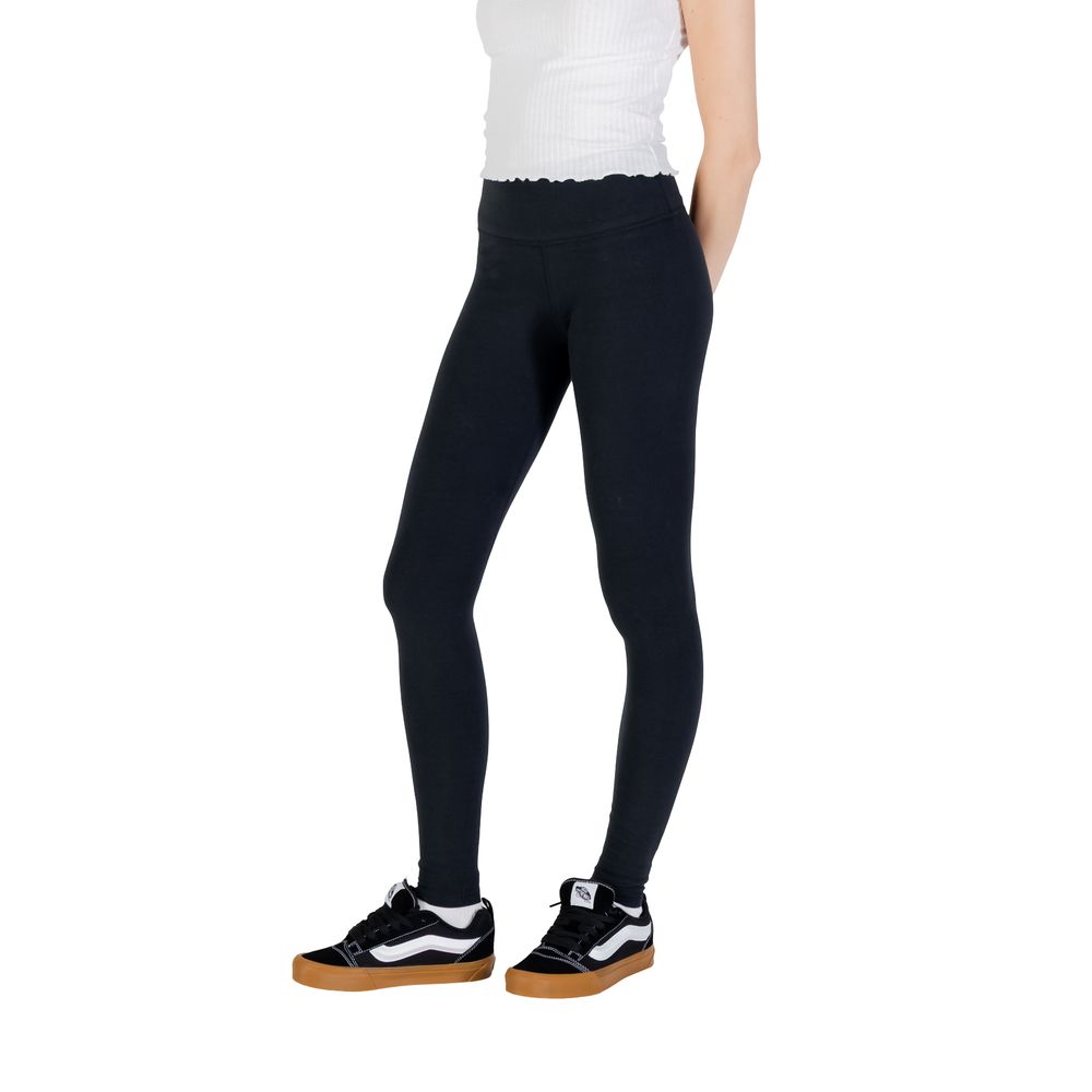 Activewear Leggings by Converse for women in stretch cotton black features an dynamic leggings with long and , showcasing functional .