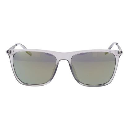 Sunglasses by Converse for men in metal gray showcases a ethereal silhouette, featuring gray coloured frame full-rim square frame design with mirrored category-3-dark-tint lens for a ethereal finish.