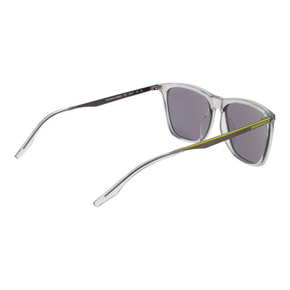 Sunglasses by Converse for men in metal and gray featuring an opulent full-rim square frame design with a sophisticated gray coloured frame finish and high-performance mirrored category-3-dark-tint lens.