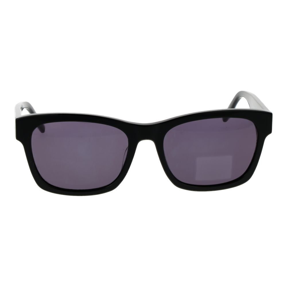 Sunglasses by Converse for women in acetate black features a sumptuous silhouette, showcasing a sumptuous full-rim square frame design in black coloured frame with high-performance non-polarized category-3-dark-tint lens.