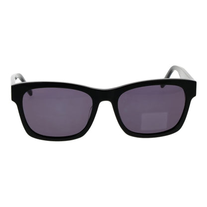 Sunglasses by Converse for women in acetate black features a sumptuous silhouette, showcasing a sumptuous full-rim square frame design in black coloured frame with high-performance non-polarized category-3-dark-tint lens.